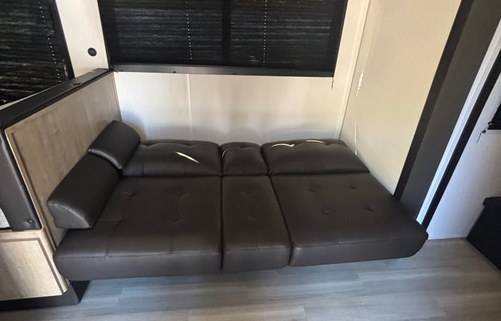 folds down into a double bed