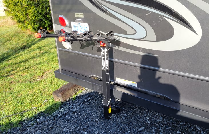 Bike rack available for 1 time fee