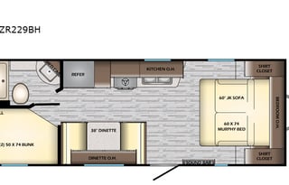 2020 CrossRoads RV Zinger Lite ZR229BH