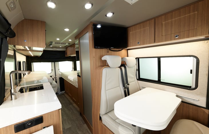 Lots of storage space. Roadtrek is known for this!