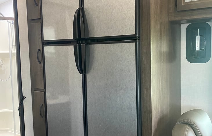 Large fridge with room enough for food for a week!