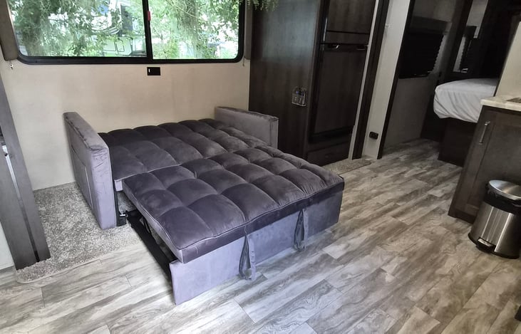 Convertible love seat sofa bed