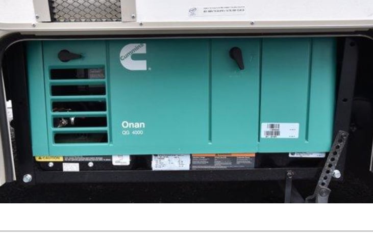 On board gas powered ( consumes gas from the rigs fuel tank) generator