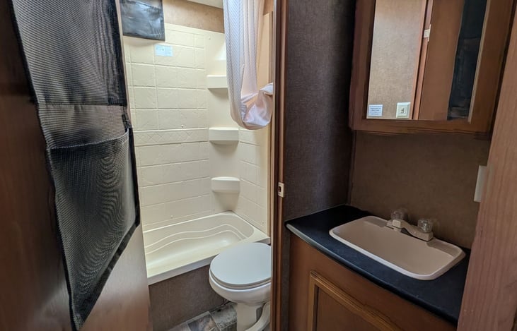 Toilet & Shower separate from Sink