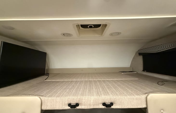 King bed over front seats