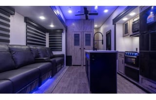 Bunk  House Set Up , Available 5th wheel hitch use