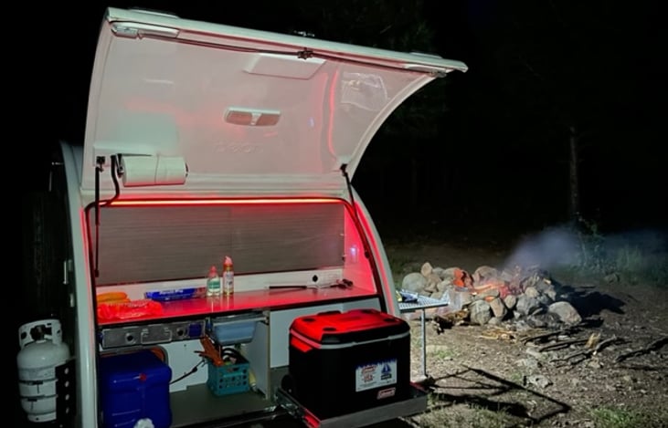 Adjustable colored lights for cooking/fun at night!