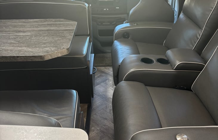 Walkway with slide-out closed.