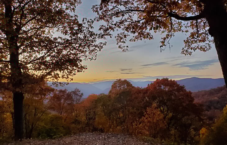 October in the Blue Ridge Mountains