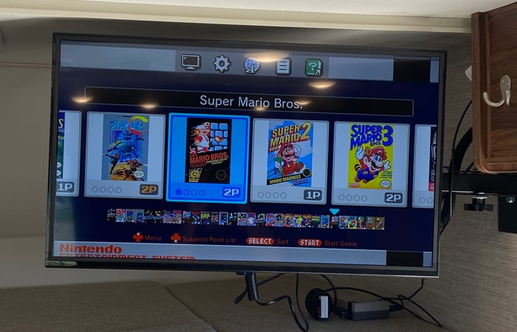 NES Classic - Play Mario, Zelda, Tecmo Bowl, and many more - all included in every rental!