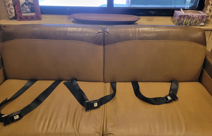 Safety first. Plenty of seatbelts