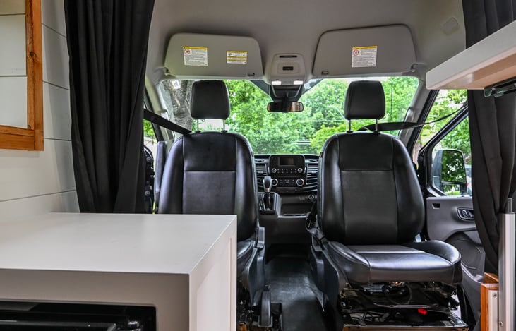 Swivel driver & passenger seats.