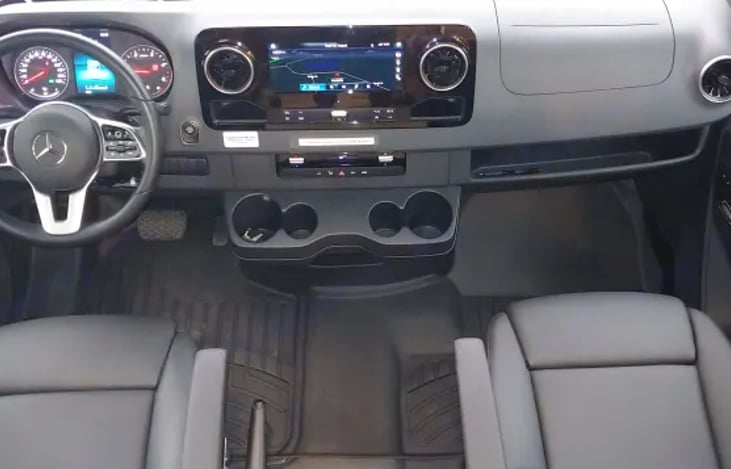 Mercedes Benz MBUX system with navigation, Apple Car Play and Android Auto enabled with USB-C cables on board for your use.