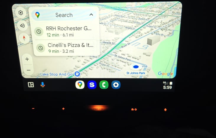 Oversized JVC bluetooth navigation system