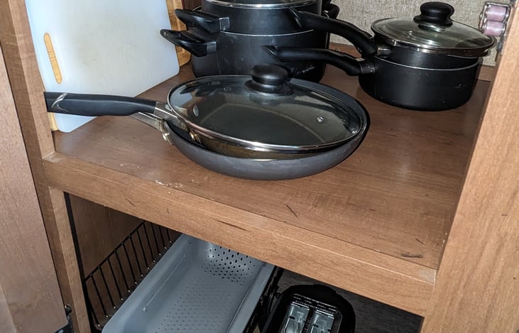 Fully stocked kitchen for any meal.