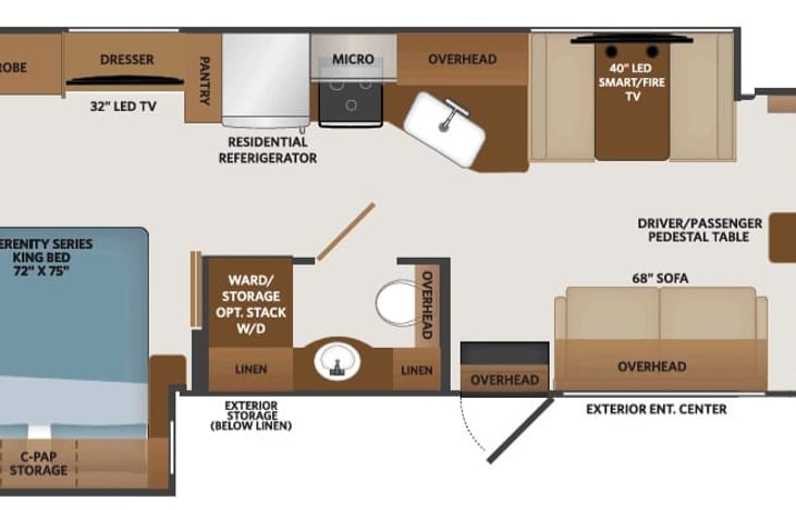 Fleetwood Fortis 33HB floorplan