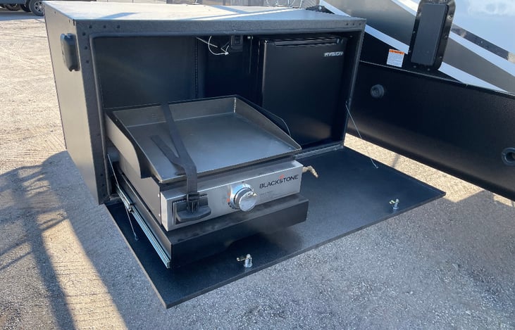 Blackstone Grill & Mini Fridge