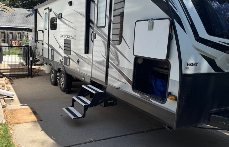 Kitchen door and a bedroom door