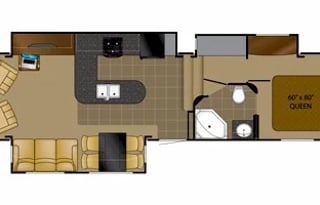 2012 Heartland Bighorn great kitchen