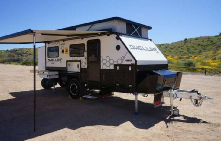 Large awning to keep you cool