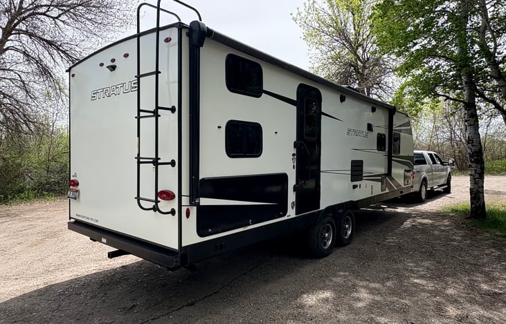 Back right Corner of RV