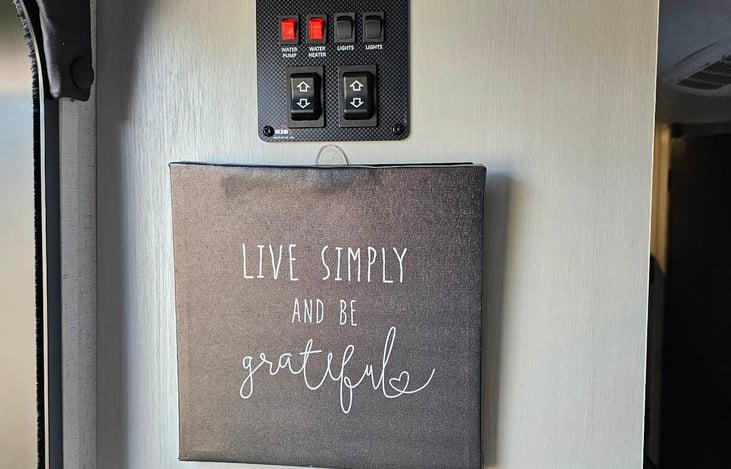 Controls. (Left Up/Down is for awning) (Right Up/Down is for slide-out)