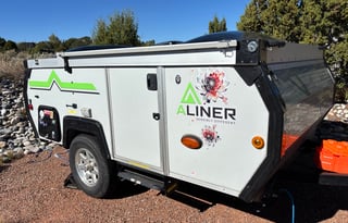 tiny but fierce aliner scout lite pop camper for 2