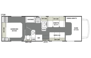 Coachmen RV Freelander 27QB Chevy 4500 (CA)