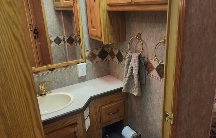 Toiletteries and towels provided