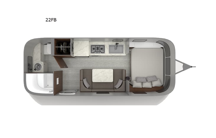 Representative floor plan provided by a trusted RVshare partner.