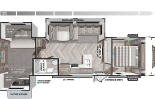 2022 Forest River Travel Trailer Wildwood 31KQBTS