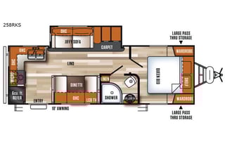 2019 Forest River RV Vibe Extreme Lite 258RKS