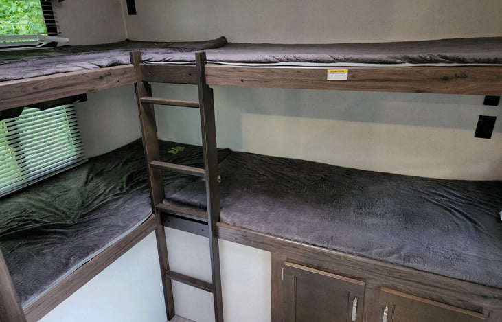 Bunk beds for the kiddos! And it's on the other end of the RV!