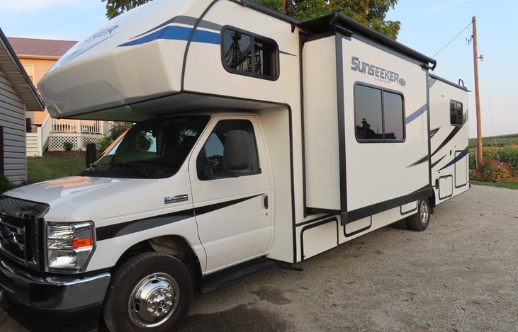 Slide out creates a much larger living & dining space!