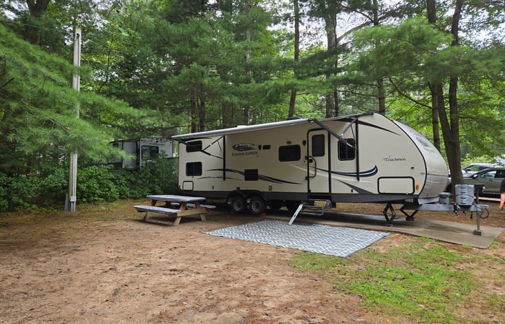 Set up at a local campground