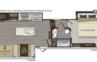 2018 Keystone RV Alpine 3650RL