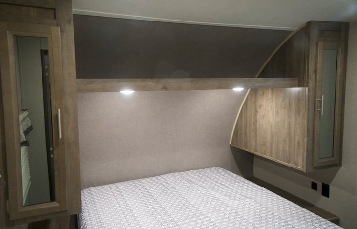 Private room with 2 side storage and a full closet.
