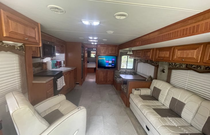 3 slideouts will make it feel like deluxe hotel accommodation on wheels