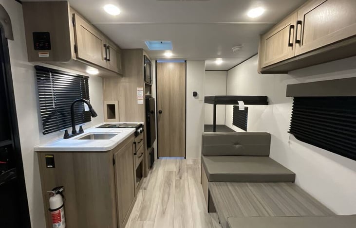 Portable Dining Table, 2 bunk beds