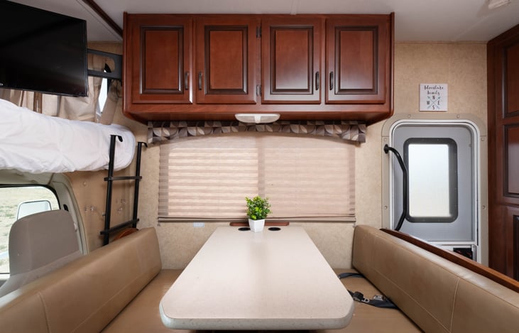 Dinner Table for 4. Also turns into another full size bed.