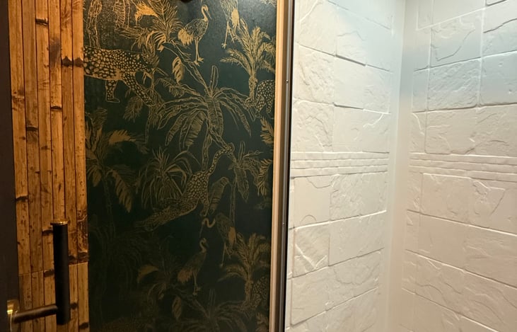 Clean, private shower to reset between day parties and long nights at EDC.