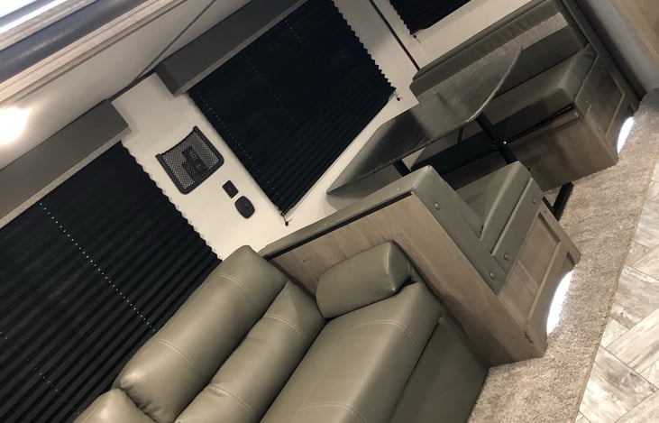 Fold out couch and dinette.