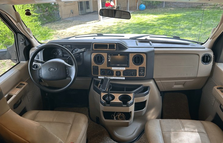 Drives like a moving box truck. Includes cameras providing views of driver. passenger and rear side views for additional safety.