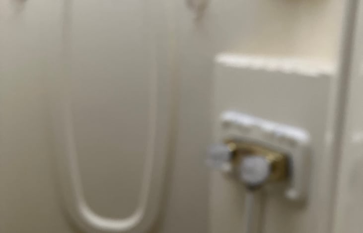 Full stand up shower!