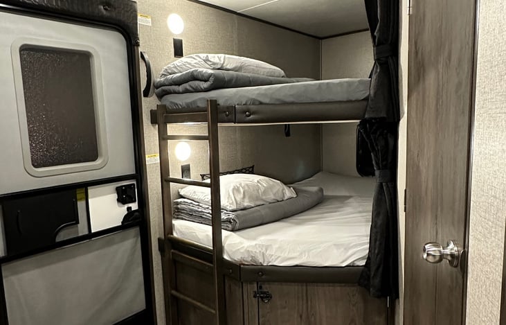 Double bunk! Full size beds