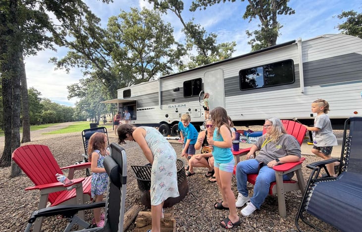Renters family reunion trip to Texas.