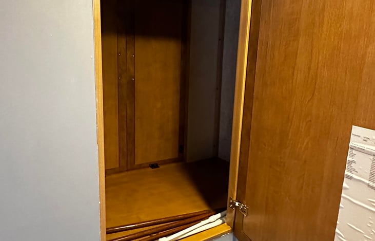 closet view from the dinette side.