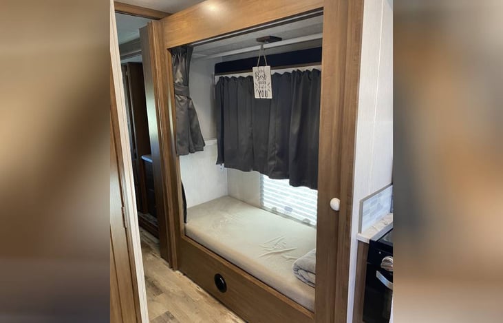 Wardrobe space when you don't need the bunk beds