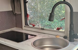 Sir Lancelot is a true 4 season cabin on wheels.