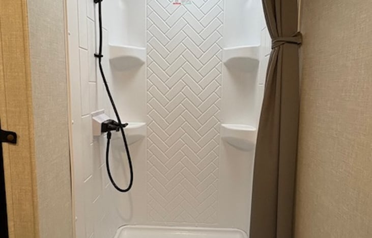 BATHROOM - shower/toliet area